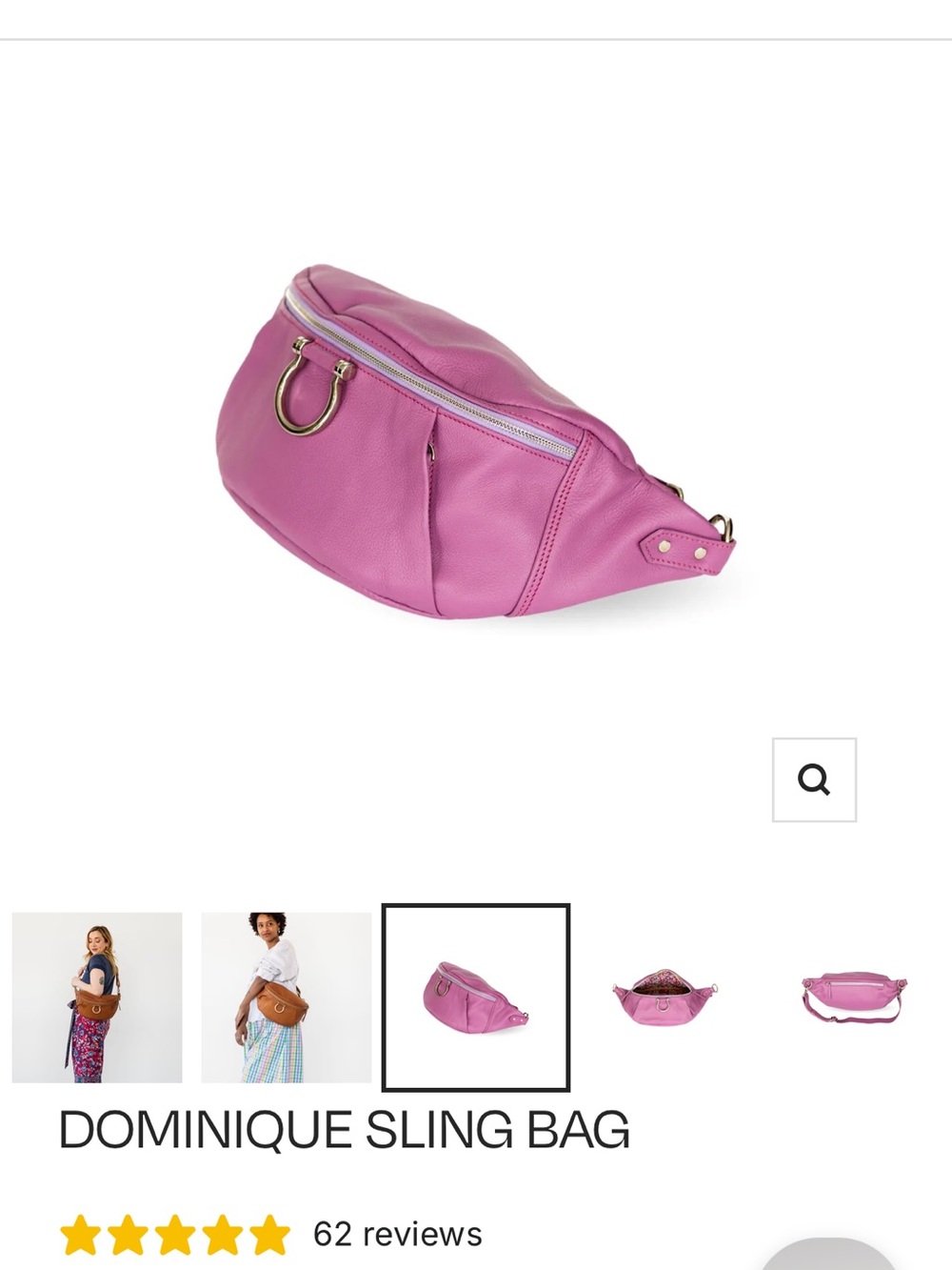 Sapahn Dominique lilac belt bag - Picture 5 of 11